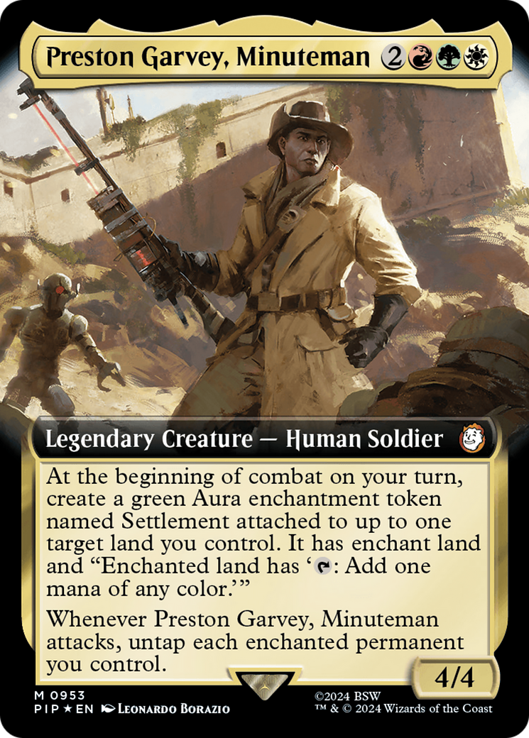 Preston Garvey, Minuteman (Extended Art) (Surge Foil) [Fallout]