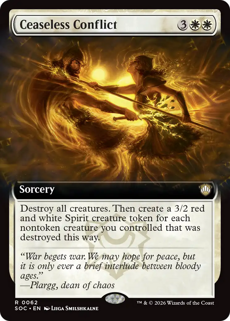 Ceaseless Conflict (Extended Art) [Secrets of Strixhaven Commander]