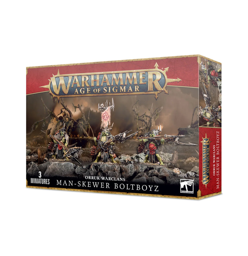 Warhammer - AoS - Orruk Warclans - Man-Skewer Boltboyz