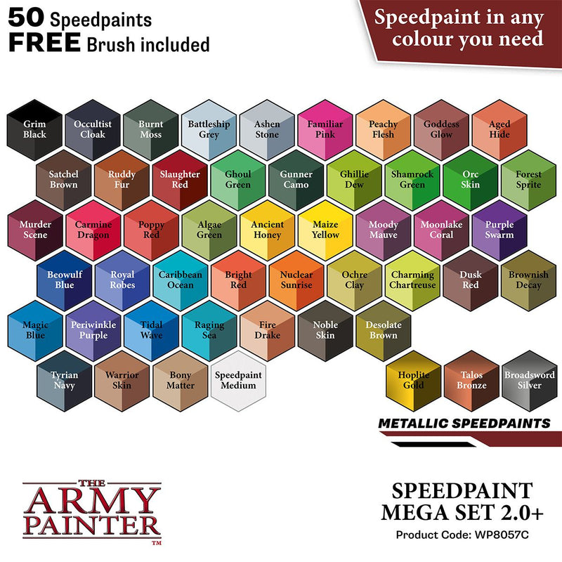 Army Painter: WARPAINT - SPEEDPAINT MEGA SET 2.0 50 COLORS