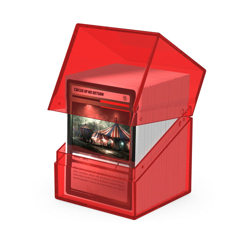 Deck Box - Clear // Boulder (Red 100+)