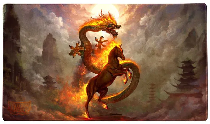Playmat - Dragon Shield - Fire Horse (w/ Tube)