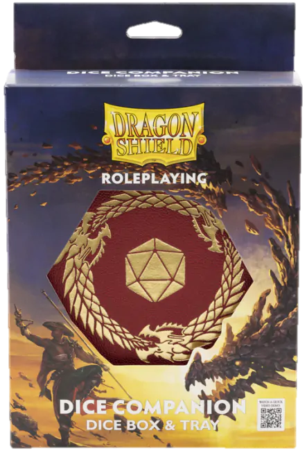 Dragon Shield - RPG Dice Companion - Blood Red