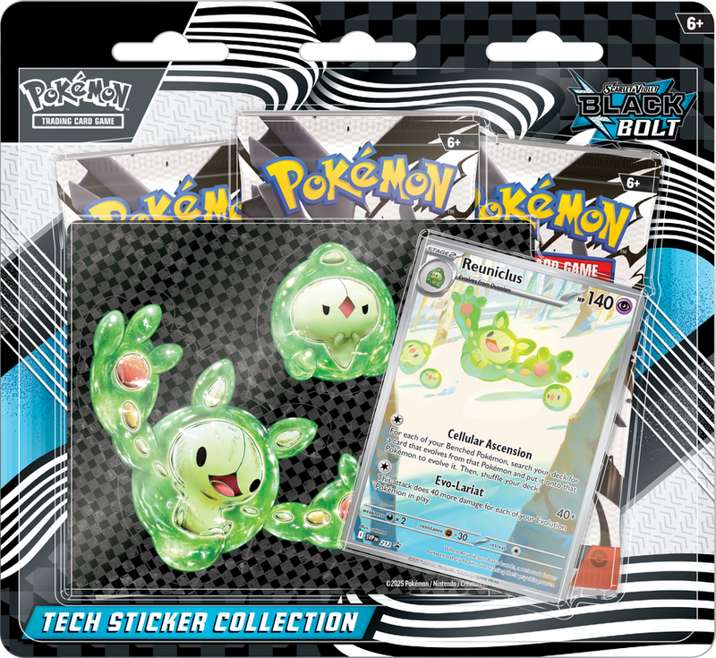 Pokemon - SV10.5 - Black Bolt Tech Sticker Collection - Reuniclus