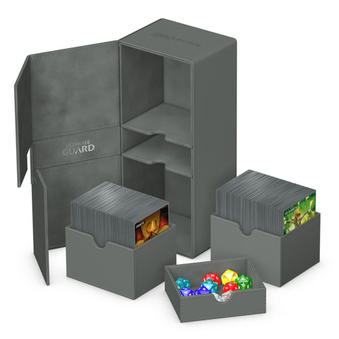Deck Box - Twin Flip'n'Tray™ XenoSkin™ (266+ / Grey)