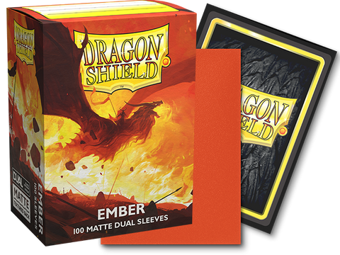 Sleeves - Dragon Shield Dual Matte Sleeve - Ember