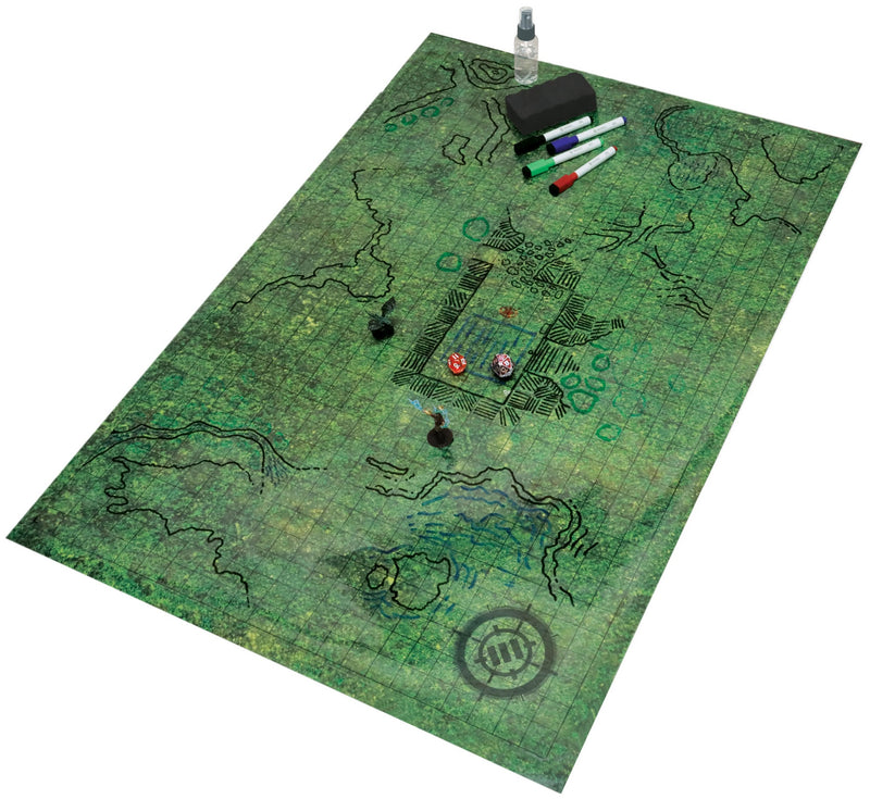 Playmat - ENHANCE - RPG Grid Mat // Grass Terrain