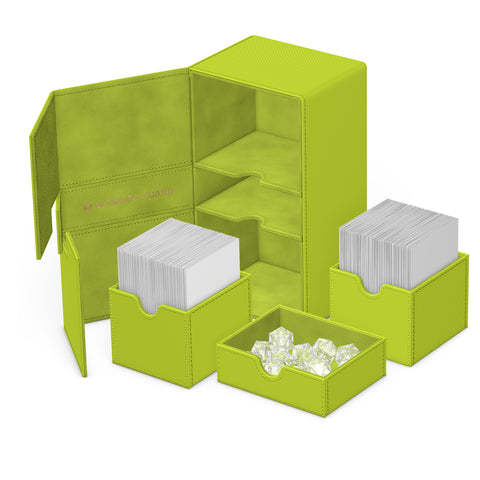 Deck Box - Twin Flip'n'Tray™ XenoSkin™ (200+ / Lime)