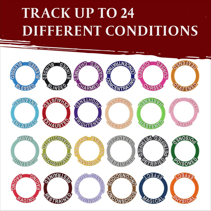 RPG Condition Rings/Markers Set 96ct