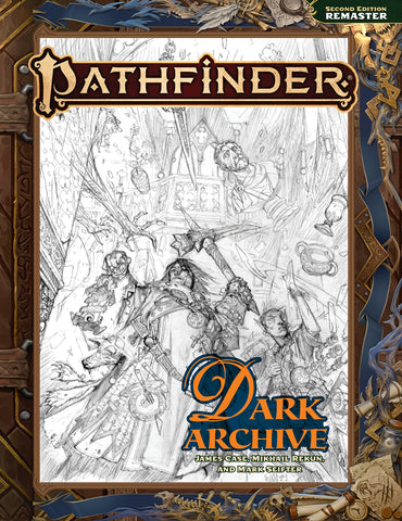 Pathfinder 2 Remastered - Dark Archive SKETCH Cover