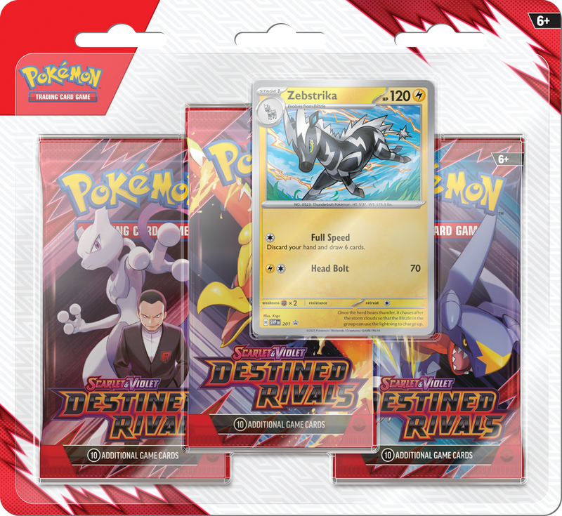 Pokemon SV10 - Destined Rivals - Blister Bundle // Kangaskhan/Zebstrika