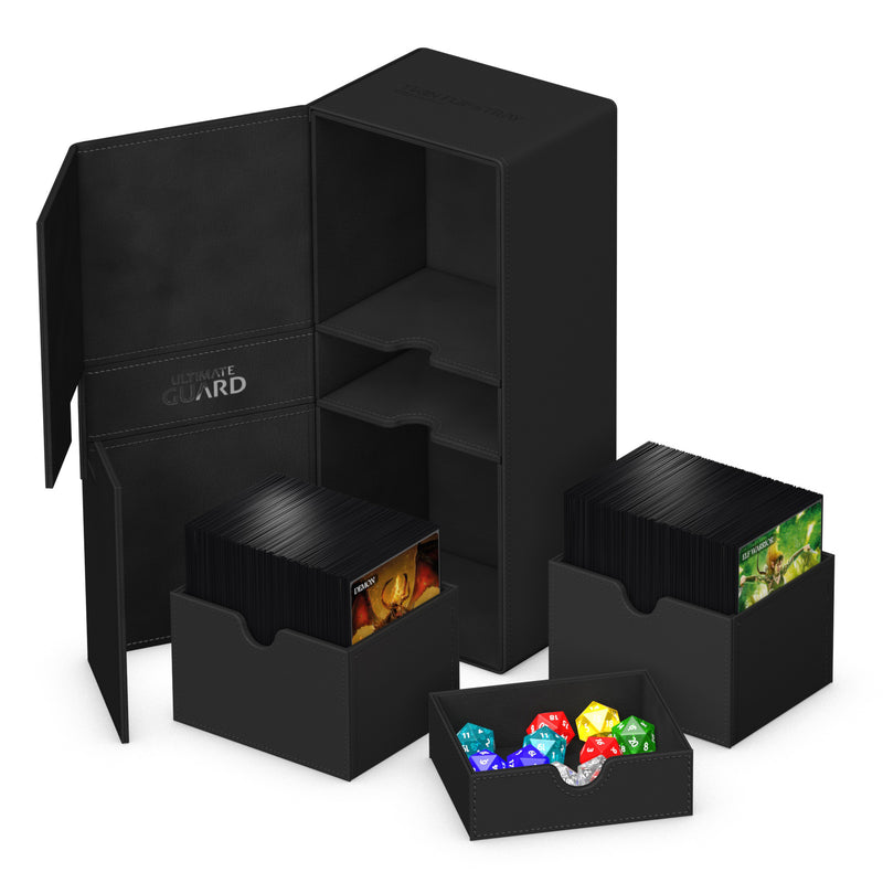 Deck Box - Twin Flip'n'Tray™ XenoSkin™ (266+ / Black)