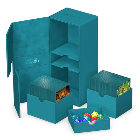 Deck Box - Twin Flip'n'Tray™ XenoSkin™ (266+ / Petrol)