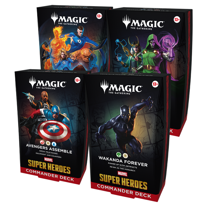 MTG - Universes Beyond: Marvel Super Heroes - COMMANDER DECK // Set of 4 (PRE-ORDER 2026-06-19)