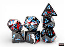 Dice - Brush 7-Die Set - Dark Side/Blue