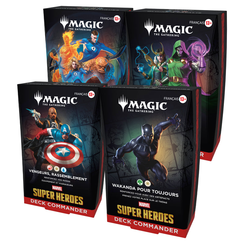 MTG - Universes Beyond: Marvel Super Heroes - COMMANDER DECK // Set of 4 (FR) (PRE-ORDER 2026-06-19)