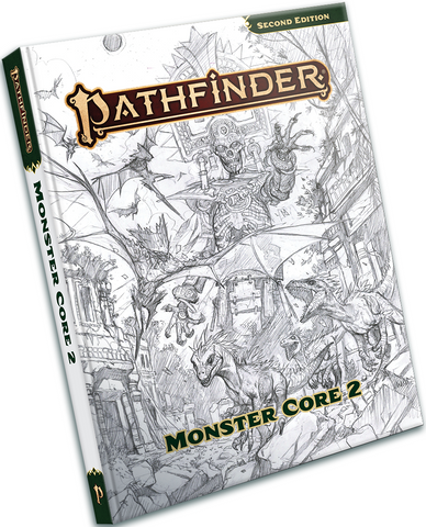 Pathfinder 2 Remastered - Monster Core 2 SKETCH Cover