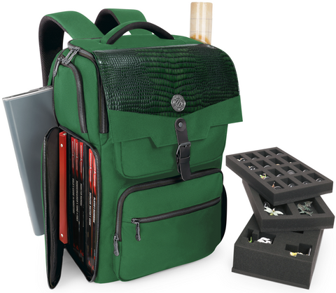 Bag - ENHANCE - Backpack // Green Dragon Scales (D&D Edition)