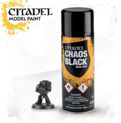 Paints - Citadel - Spray [Chaos Black]