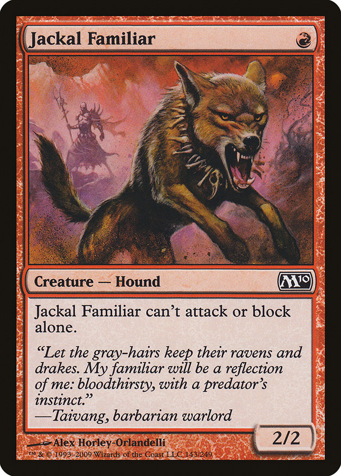 Jackal Familiar [Magic 2010] | La Crypte