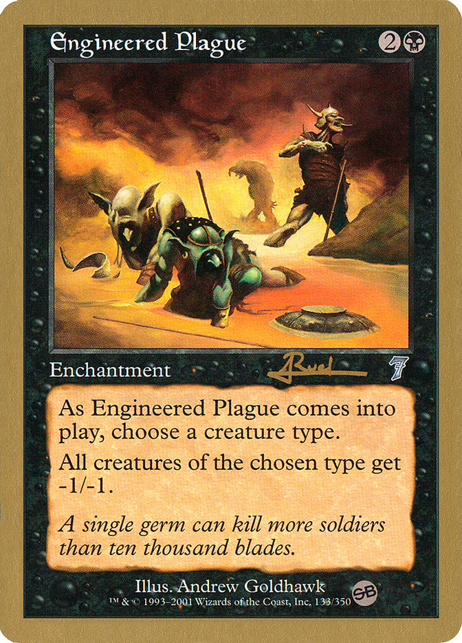 Engineered Plague (Antoine Ruel) (SB) [World Championship Decks 2001]