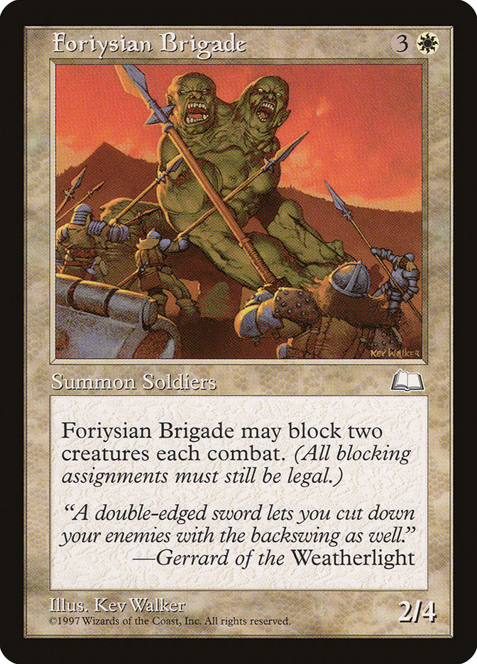 Foriysian Brigade [Weatherlight] | La Crypte