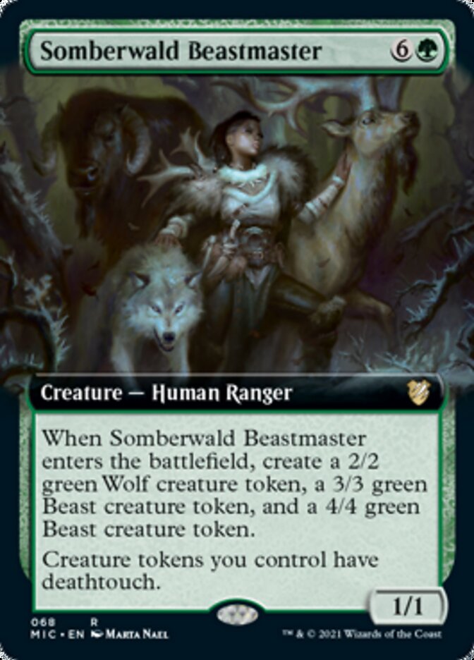 Somberwald Beastmaster (Extended Art) [Innistrad: Midnight Hunt Commander]