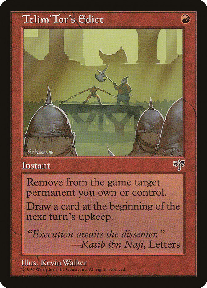 Telim'Tor's Edict [Mirage] | La Crypte