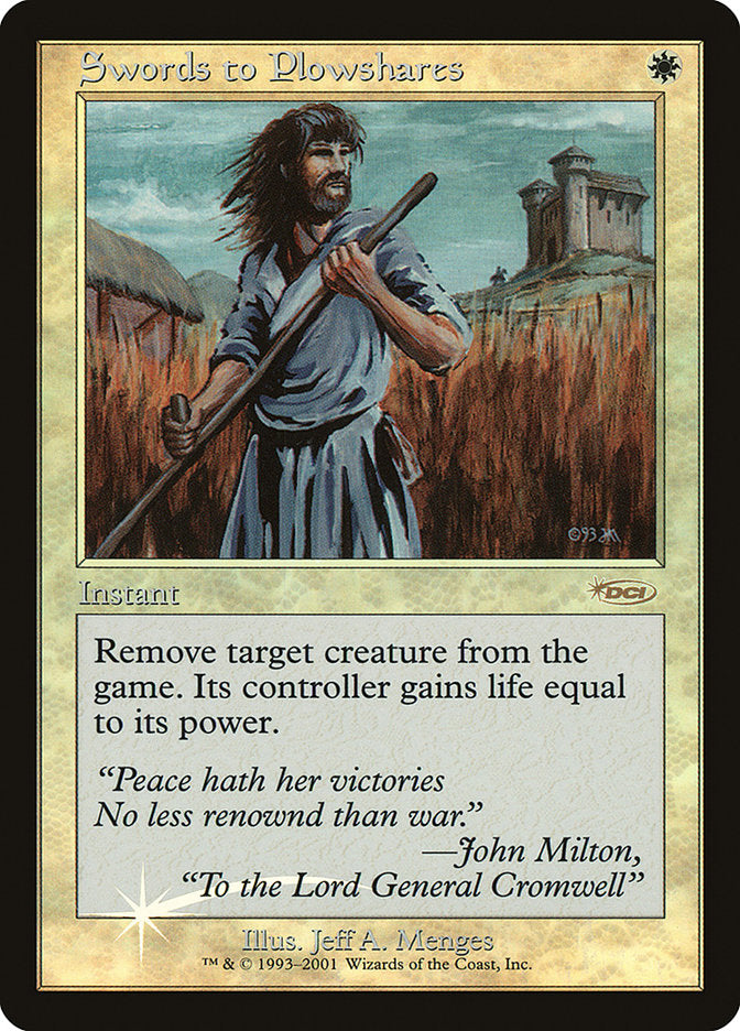 Swords to Plowshares [Friday Night Magic 2001] | La Crypte