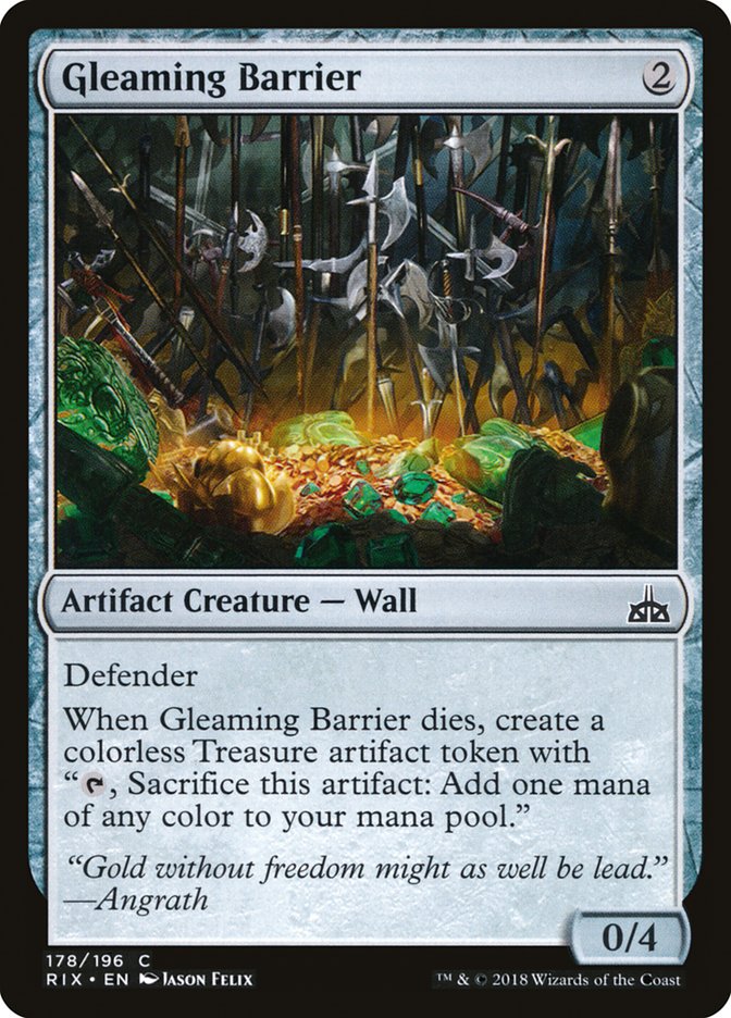 Gleaming Barrier [Rivals of Ixalan] | La Crypte