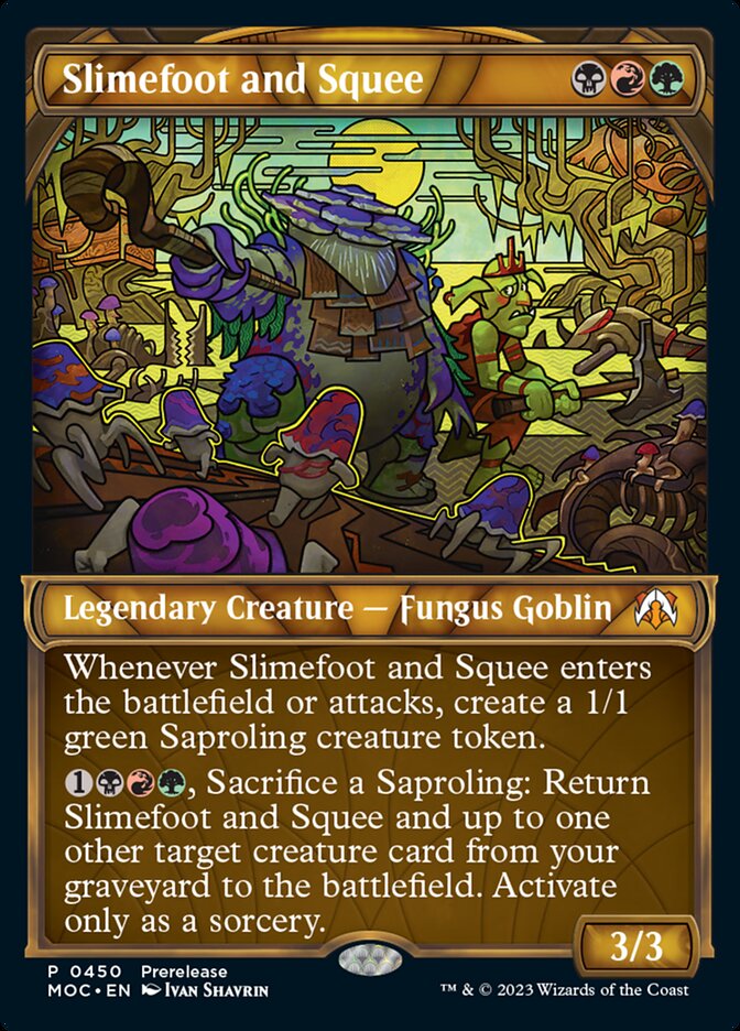 Slimefoot and Squee (Showcase Planar Booster Fun) [March of the Machine Commander]