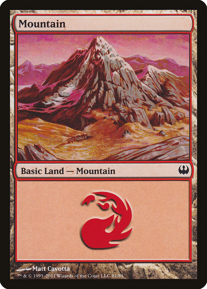 Mountain (81) [Duel Decks: Knights vs. Dragons] | La Crypte