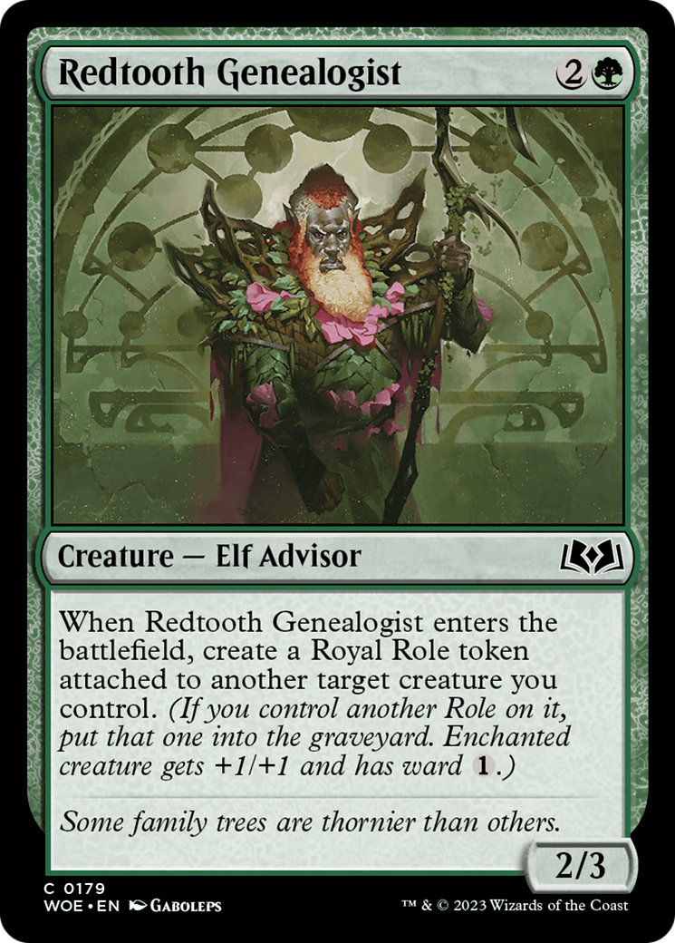 Redtooth Genealogist [Wilds of Eldraine]