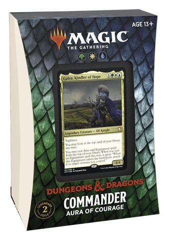 MTG - Adventures in the Forgotten Realms - COMMANDER DECK // AURA OF COURAGE