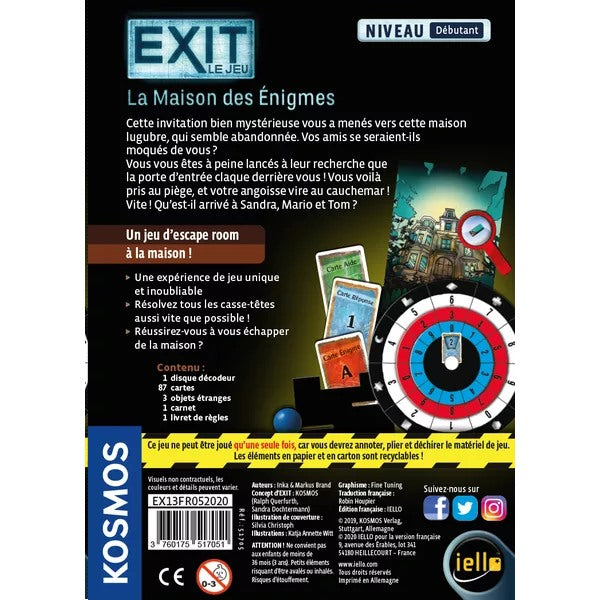 Exit - La Maison des Énigmes (Français)