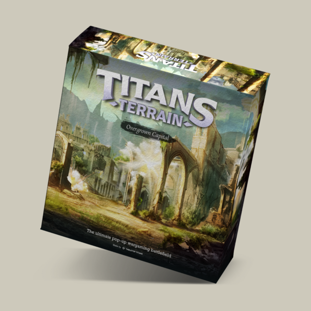 Tabletop Titans - Titans Terrain Kickstarter Overgrown Capital Décors jeux de table