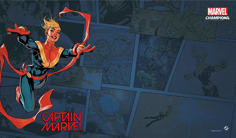 Marvel Champions: Captain Marvel Game Mat