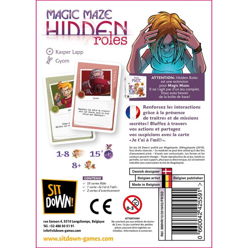Magic Maze - Extension: Hidden Roles (Français)