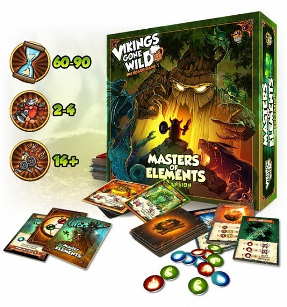 Vikings Gone Wild - Expansion: Masters of Elements (Anglais)