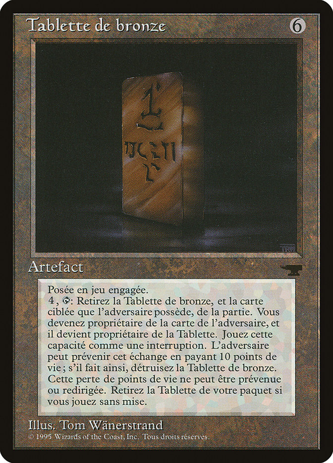 Bronze Tablet (French)