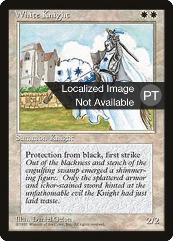 White Knight [Fourth Edition (Foreign Black Border)]