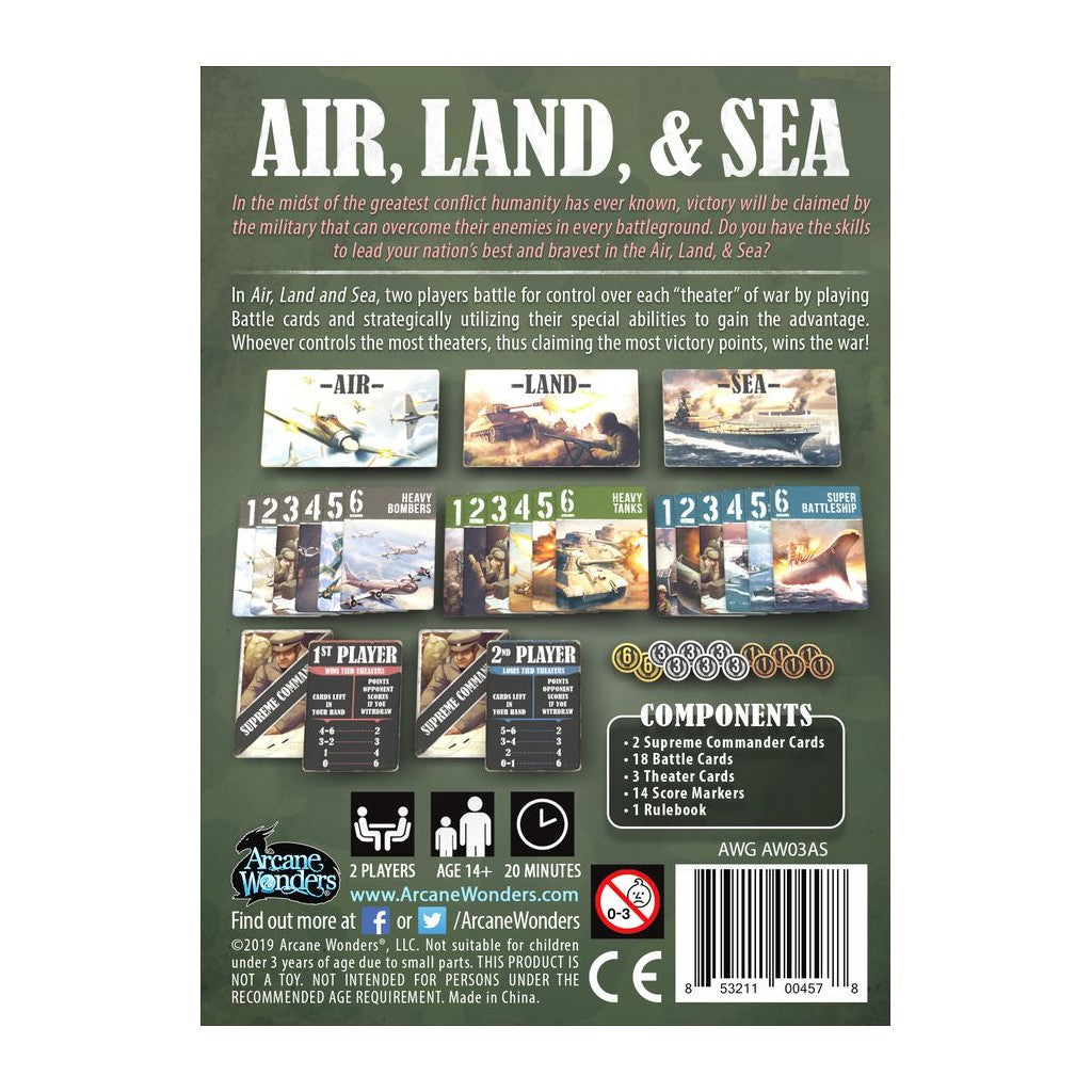 Air Land & Sea - Base Game (Anglais) | La Crypte