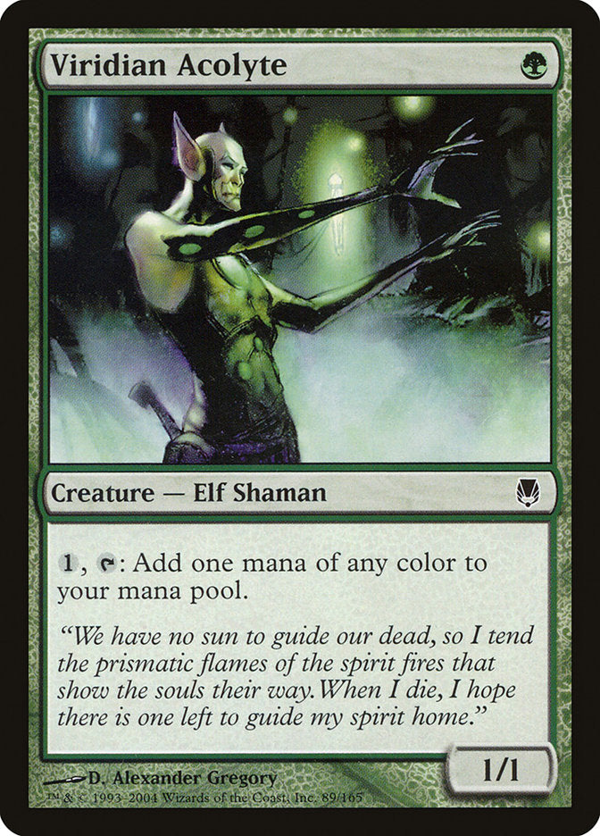 Viridian Acolyte [Darksteel] | La Crypte