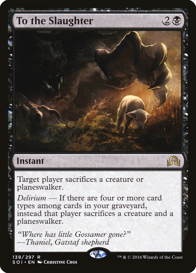 To the Slaughter [Shadows over Innistrad] | La Crypte