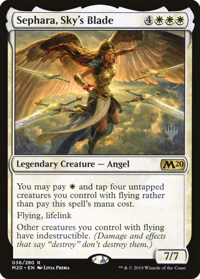 Sephara, Sky's Blade (Promo Pack) [Core Set 2020 Promos]