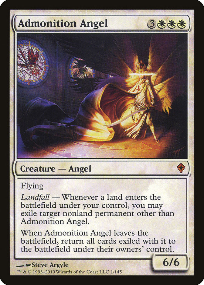 Admonition Angel [Worldwake] | La Crypte