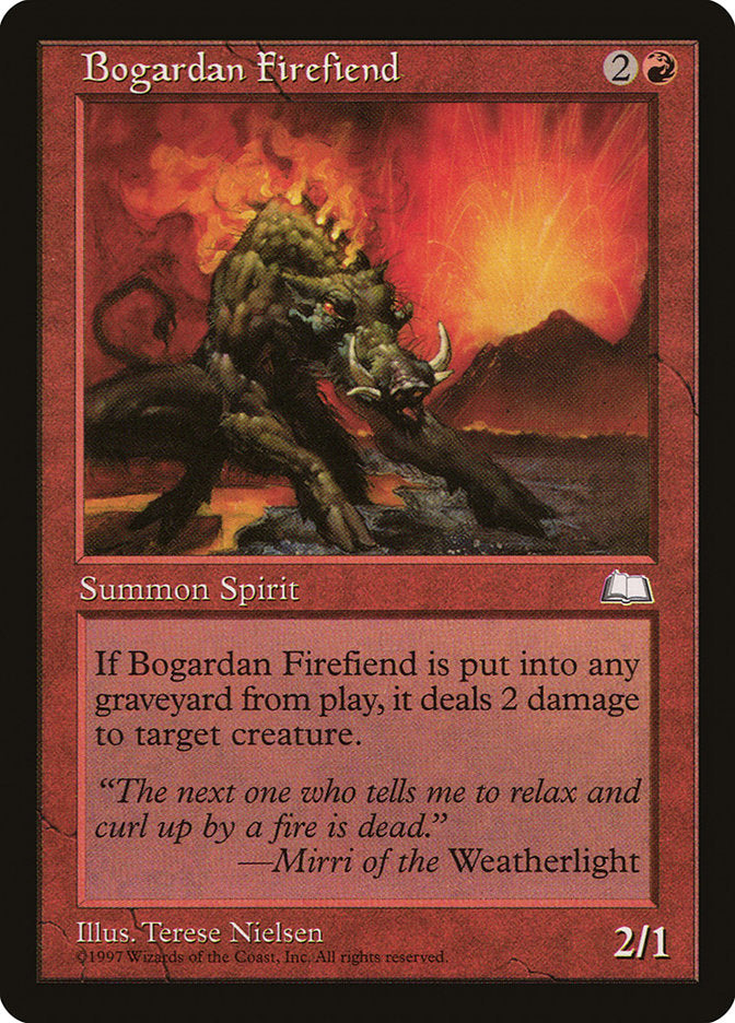 Bogardan Firefiend [Weatherlight]