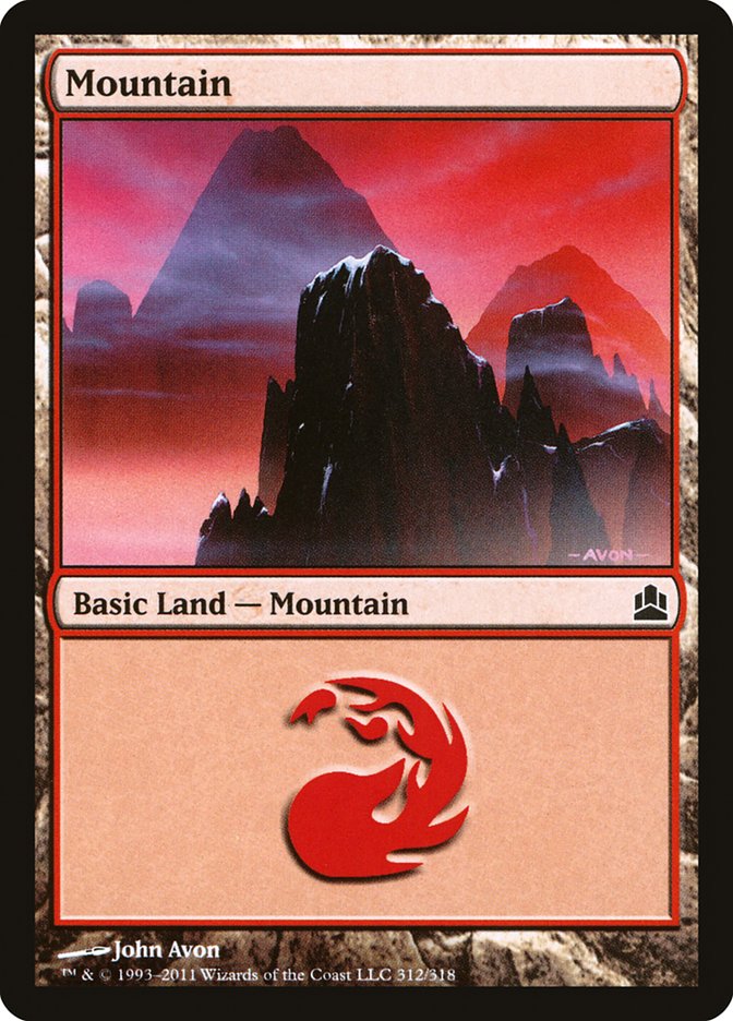 Mountain (312) [Commander 2011] | La Crypte