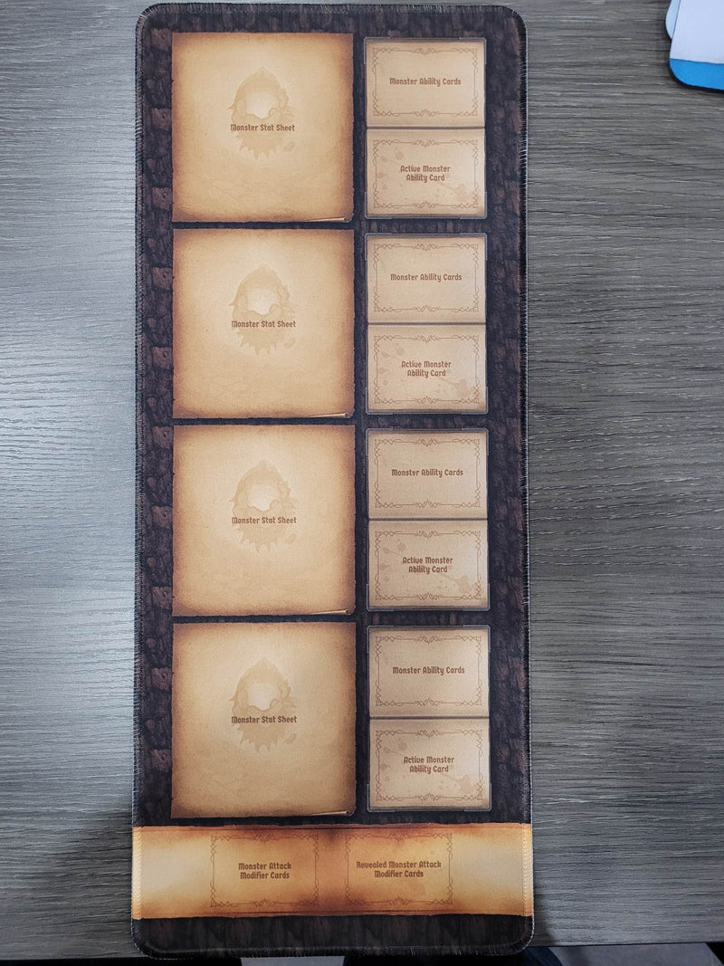 Tapis Gloomhaven/Frosthaven DOUBLESIDED - Tapis pour les Monstres (Non-Officiel kickstarter)