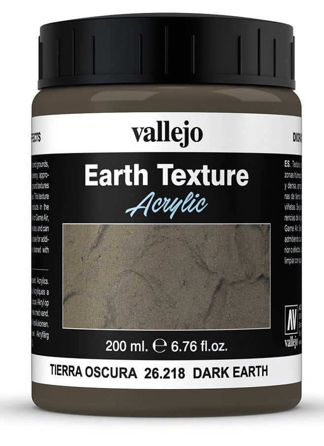 Vallejo - Ground Texture - Dark Earth 200ml.